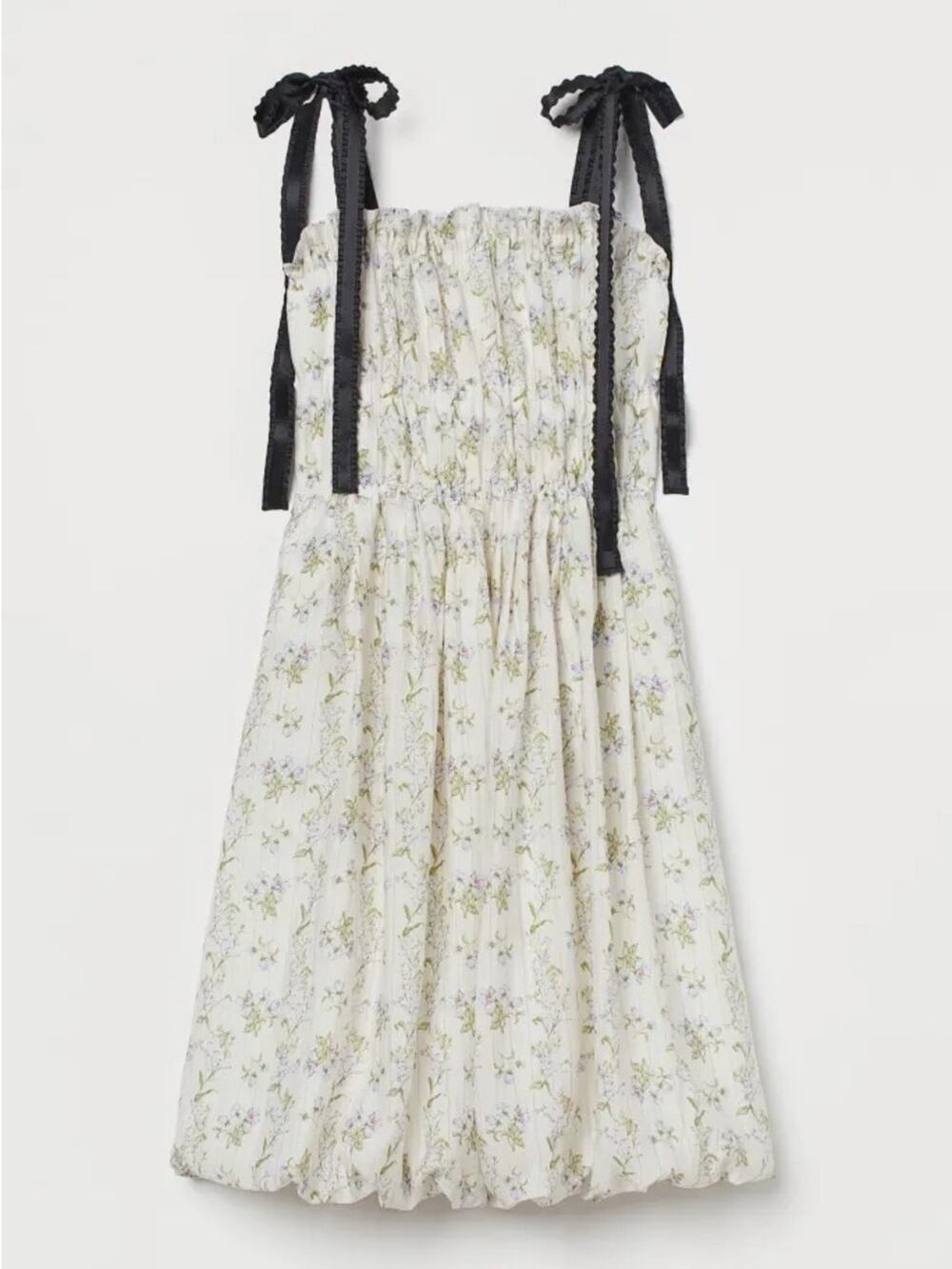 H&M x Brock Collection Lyocell-blend Dress XL Floral Midi Sundress